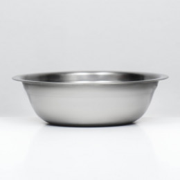 Миска металлическая эконом, 0.4 л, 15×4.5 см