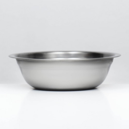 Миска металлическая эконом, 0.4 л, 15×4.5 см Пижон