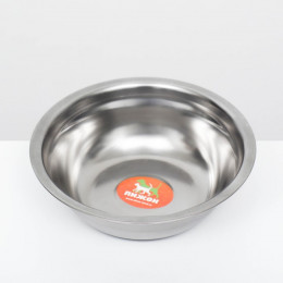 Миска металлическая эконом, 0.4 л, 15×4.5 см