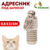 Адресник - капсула под записку, рельефный, 0.8×2.1 см Пижон