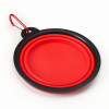 Миска силиконовая, складная, 350 мл, 13 см, красная Пижон