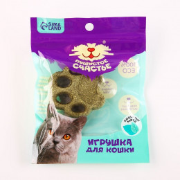 Игрушка для кошек «Лапа» из кошачьей мяты, 5.5 х 1.5 см