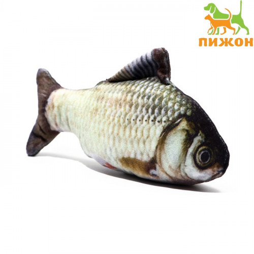 Игрушка «Рыба моей мечты!» с кошачьей мятой, карась, 20 см Пижон