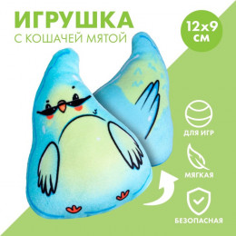 Игрушка для кошек с мятой «‎Попугайчик», 12 х 8,9 см