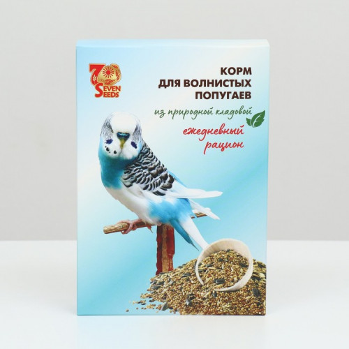 Корм Seven Seeds для волнистых попугаев, 500 г Seven Seeds