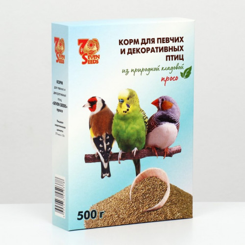 Корм Seven Seeds для птиц, просо, 500 г Seven Seeds