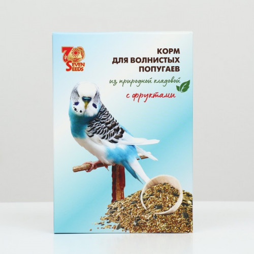 Корм Seven Seeds для волнистых попугаев, с фруктами, 500 г Seven Seeds