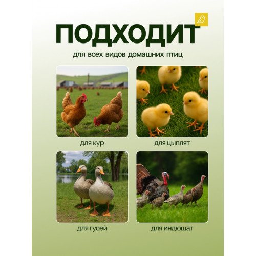Кормушка для домашней птицы на 1.5 кг, пластик, Greengo Greengo