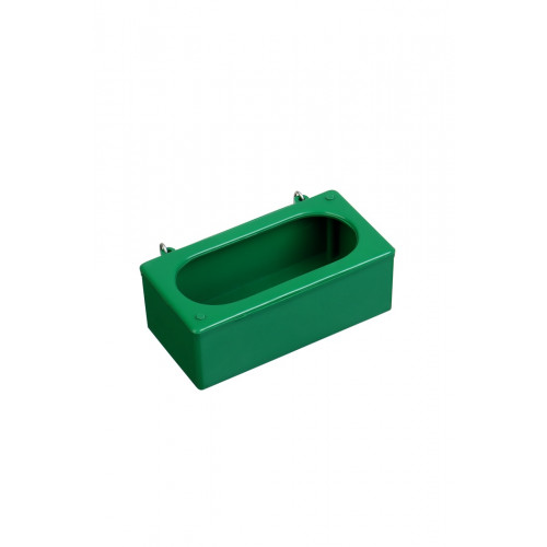 Навесная кормушка - поилка, 4×6×12 см, лотковая, пластик, Greengo Greengo