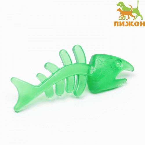 Игрушка жевательная «Планктон» прозрачная, PP, 12.5 см, зелёная Пижон