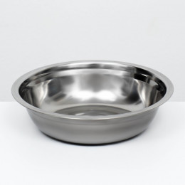Миска металлическая эконом, 1.2 л, 23×6 см