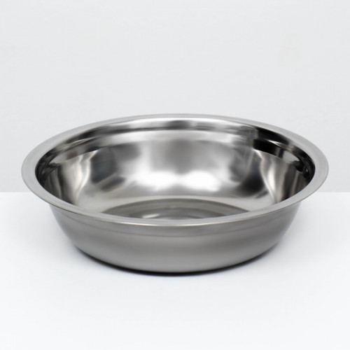 Миска металлическая эконом, 1.2 л, 23×6 см Пижон
