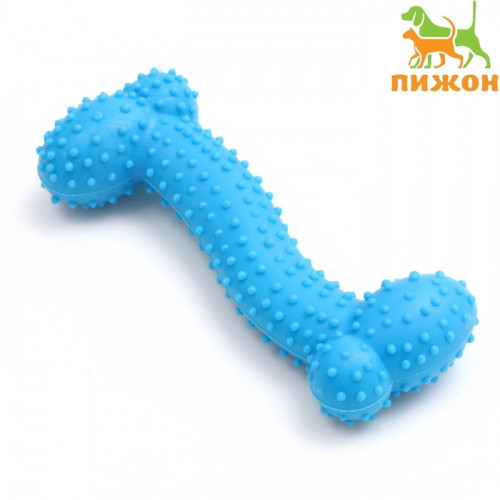 Игрушка жевательная «Любимое лакомство», TPR, 11×4 см, голубая Пижон