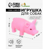 Игрушка пищащая «Маленький поросёнок» для собак, 9 см, бледно-розовая Пижон