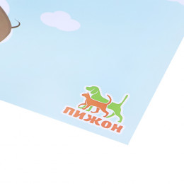 Коврик под миску «Пижон» 43×28 см «Полет таксы»