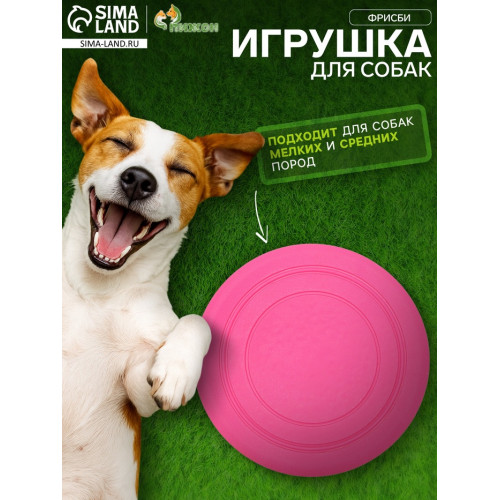 Фрисби, TPR, 14.5 см розовая Пижон