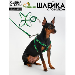 Комплект «Камуфляж», ОШ 16.5-27, ОГ 21-35 см, 120×1 см, капрон, зелёный