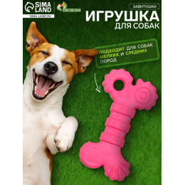 Игрушка жевательная «Завитушки», TPR, 10 см, розовая