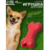 Игрушка жевательная «Кость малая», TPR, 8.5 см, красная Пижон