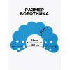 Ветеринарный воротник из фетра «Ромашка», размер L, синий Пижон
